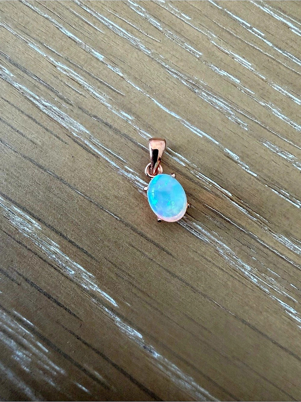 Opal Rose Gold Pendant
